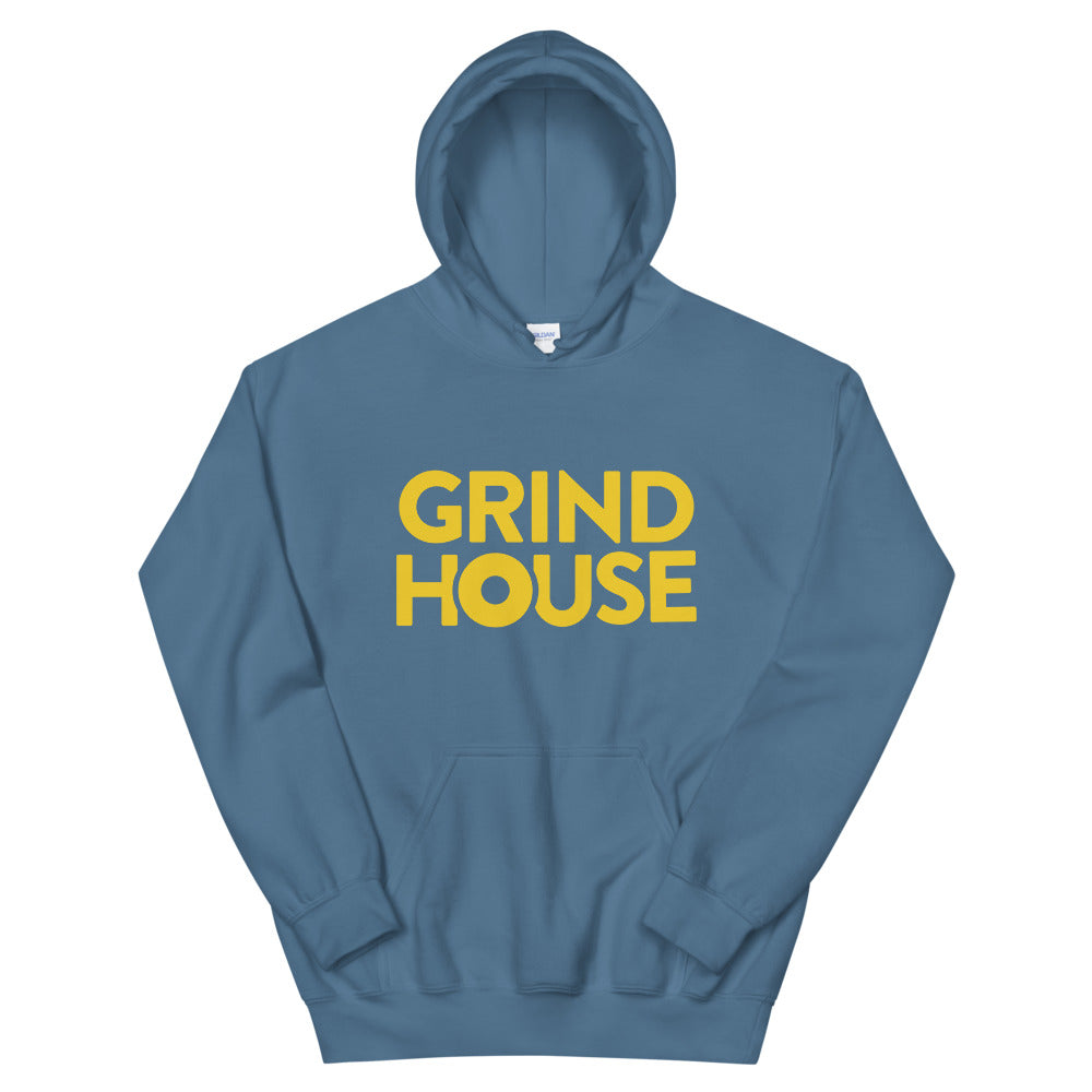 Grind House Logo Hoodie (Yellow/Blue)
